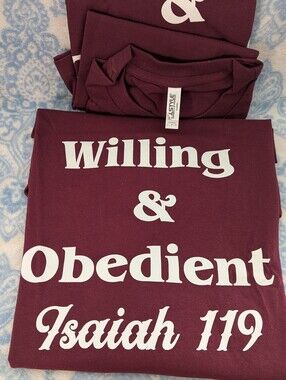 Graphic T-Shirts - Willing & Obedient Isaiah 119'